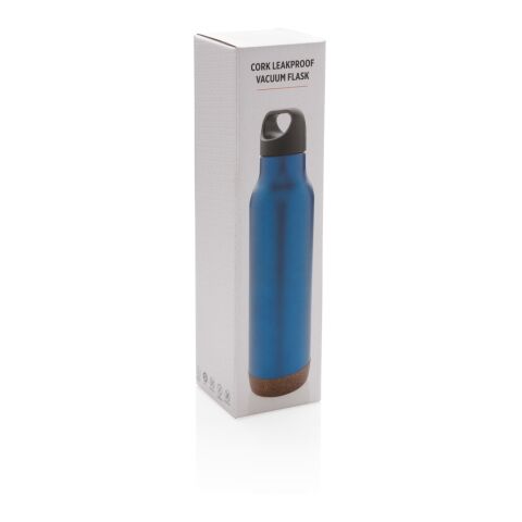 Botella al vacío de corcho antigoteo azul | sin montaje de publicidad | no disponible | no disponible | no disponible