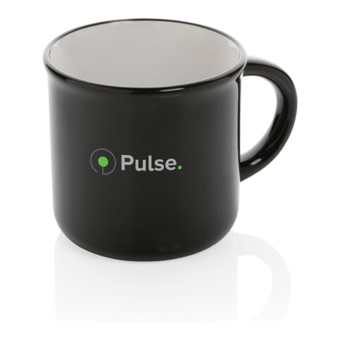 Taza de cerámica vintage negro-blanco | sin montaje de publicidad | no disponible | no disponible