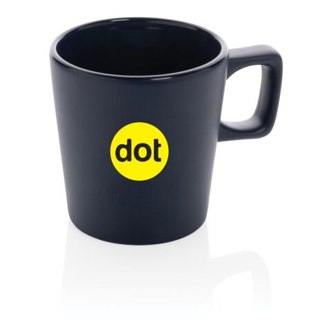Taza moderna de café de cerámica azul | sin montaje de publicidad | no disponible | no disponible