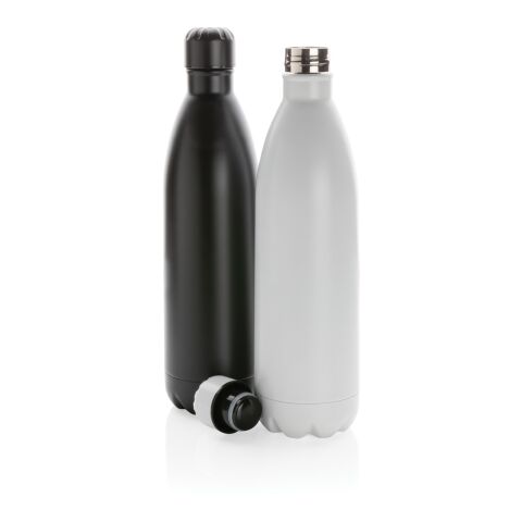 Botella de acero inoxidable al vacío 1L blanco | sin montaje de publicidad | no disponible | no disponible
