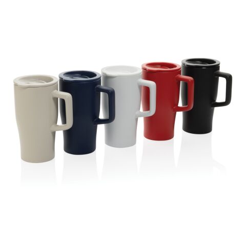 Taza cerámica de lujo 490 ml negro | sin montaje de publicidad | no disponible | no disponible