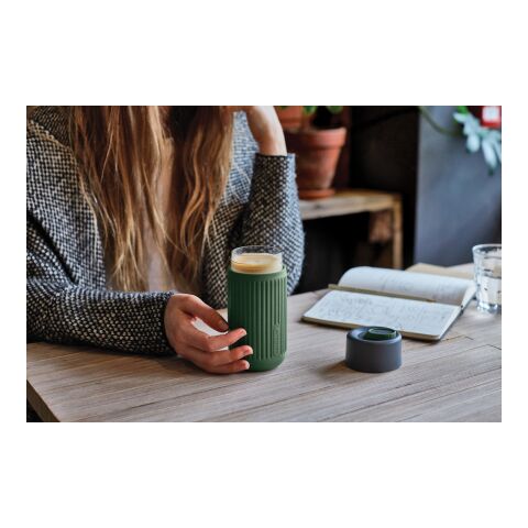 Vaso de vidrio Black+Blum de 340 ml verde oliva | sin montaje de publicidad | no disponible | no disponible