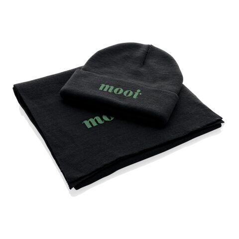 Bufanda Elles AWARE™ Polylana® 180x30cm negro | sin montaje de publicidad | no disponible | no disponible | no disponible