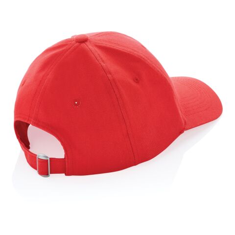 Gorra Impact 6 paneles 280gr de algodón reciclado Rojo Delicioso | sin montaje de publicidad | no disponible | no disponible | no disponible
