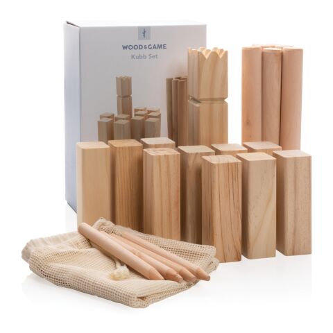 Juego kubb de madera marron | sin montaje de publicidad | no disponible | no disponible