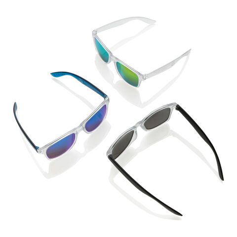 Gafas de sol con lentes de espejo de PC reciclado Gleam RCS blanco | sin montaje de publicidad | no disponible | no disponible