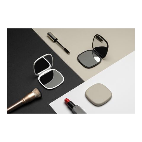 Espejo de maquillaje de plástico reciclado Reflecta RCS beige