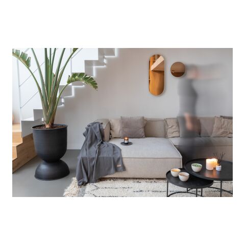 Manta tejida Ukiyo Aware ™ Polylana® 130x150cm gris | sin montaje de publicidad | no disponible | no disponible | no disponible