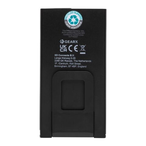 Luz de trabajo de bolsillo USB de plástico reciclado Gear X gris-negro | sin montaje de publicidad | no disponible | no disponible