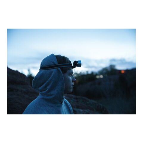 Linterna de cabeza Everest plata-negro | sin montaje de publicidad | no disponible | no disponible