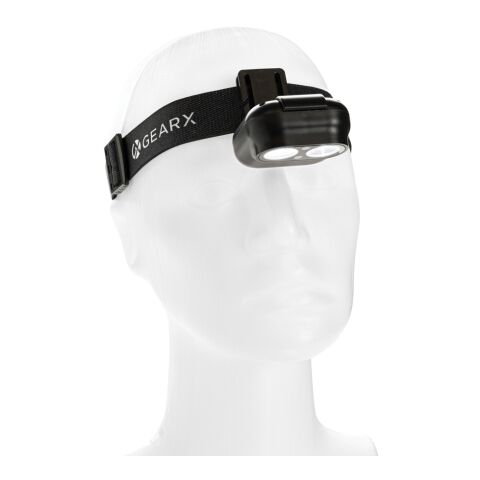 Linterna frontal Gear X RCS rPlastic con sensor movimiento negro | sin montaje de publicidad | no disponible | no disponible