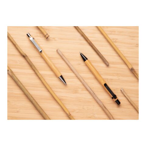 Bolígrafo Bambú negro | sin montaje de publicidad | no disponible | no disponible | no disponible