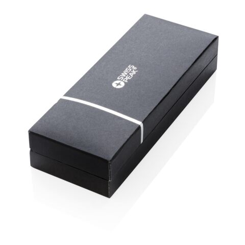 Set bolígrafos Swiss Peak Heritage negro-plata | sin montaje de publicidad | no disponible | no disponible | no disponible