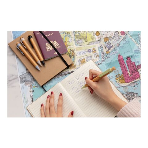 Bolígrafo de bambú con clip de trigo blanco | sin montaje de publicidad | no disponible | no disponible