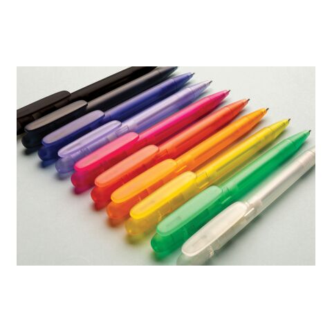 Bolígrafo Devin RABS certificado GRS transparente negro | sin montaje de publicidad | no disponible | no disponible