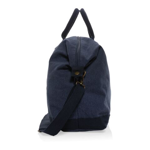 Bolsa de fin de semana de lona reciclada Kezar AWARE™ azul marino | sin montaje de publicidad | no disponible | no disponible | no disponible