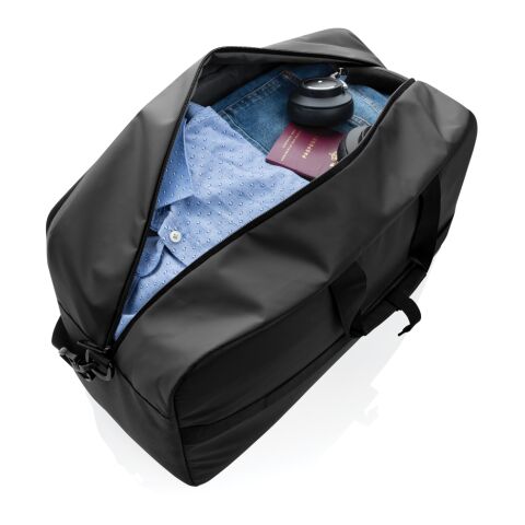 Bolsa de viaje de fin de semana Armond AWARE™ RPET negro | sin montaje de publicidad | no disponible | no disponible
