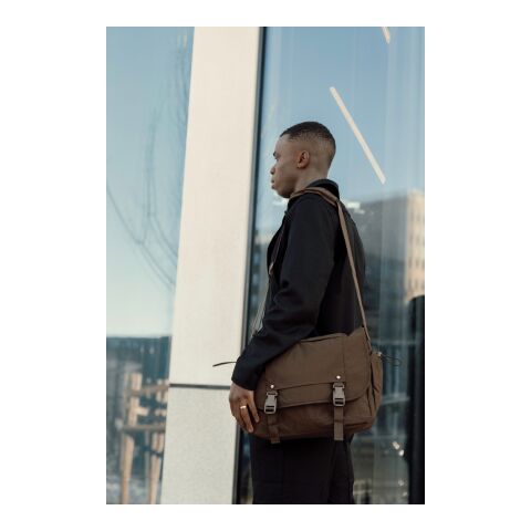Bolsa bandolera KENTO URBAN RCS nailon reciclado 15,6 marron | sin montaje de publicidad | no disponible | no disponible | no disponible
