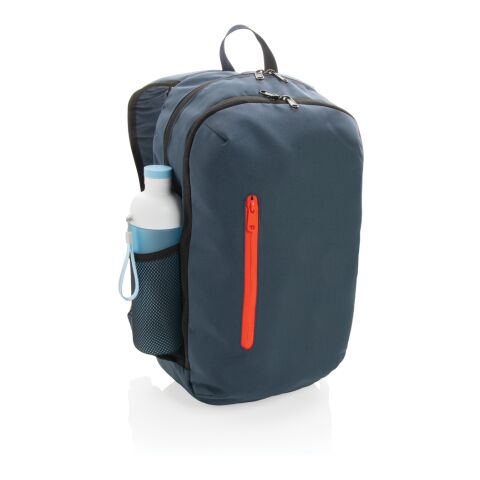 Mochila casual Impact AWARE ™ 300D RPET azul marino-rosa | sin montaje de publicidad | no disponible | no disponible | no disponible