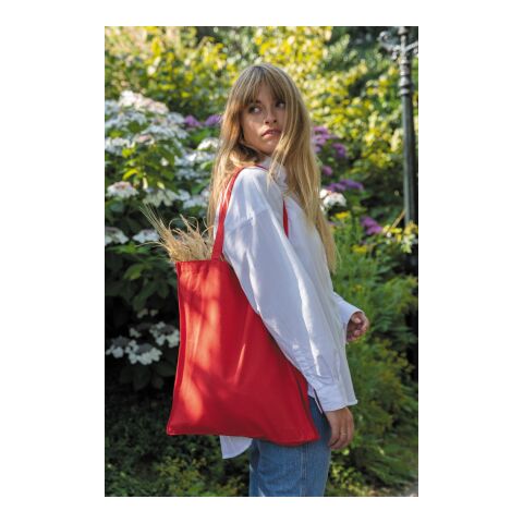 Tote de algodón reciclado 145gr Impact AWARE ™ rojo | sin montaje de publicidad | no disponible | no disponible | no disponible