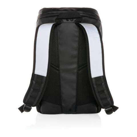 Mochila reflectante de PU para portátil de 15,6&quot; negro | sin montaje de publicidad | no disponible | no disponible