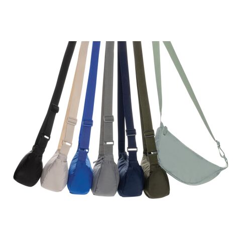 Bolsa bandolera Crescent AWARE™ de RPET gris | sin montaje de publicidad | no disponible | no disponible | no disponible
