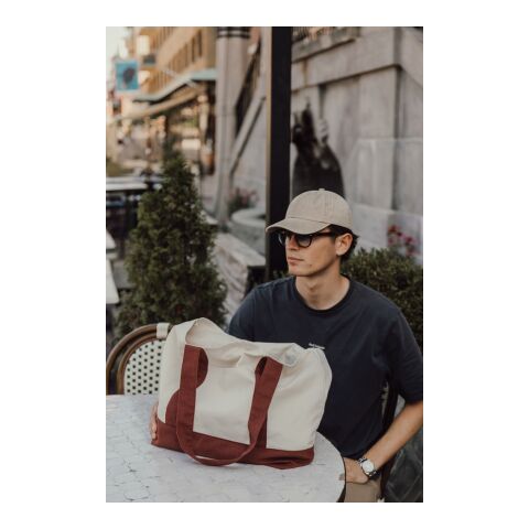 Bolsa tela de algodón reciclado 350 g/m² SHOP LOCAL AWARE™ rojo burdeos