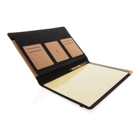 Carpeta de corcho Deluxe A4 con bolígrafo marron | sin montaje de publicidad | no disponible | no disponible