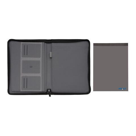 Carpeta Impact AWARE ™ RPET A4 con cremallera gris | sin montaje de publicidad | no disponible | no disponible