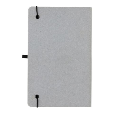 Libreta A5 de cuero reciclado de tapa dura gris claro | sin montaje de publicidad | no disponible | no disponible