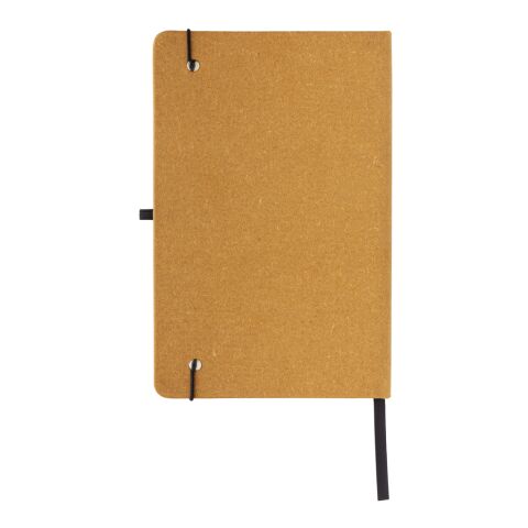 Libreta A5 de cuero reciclado de tapa dura marrón | sin montaje de publicidad | no disponible | no disponible