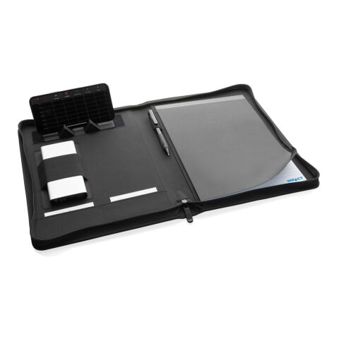 Portafolio tecnológico 300D Impact Aware™ con cremallera negro | sin montaje de publicidad | no disponible | no disponible