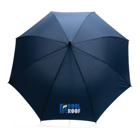 Paraguas automático RPET 190T de bambú Impact AWARE ™ azul marino | sin montaje de publicidad | no disponible | no disponible