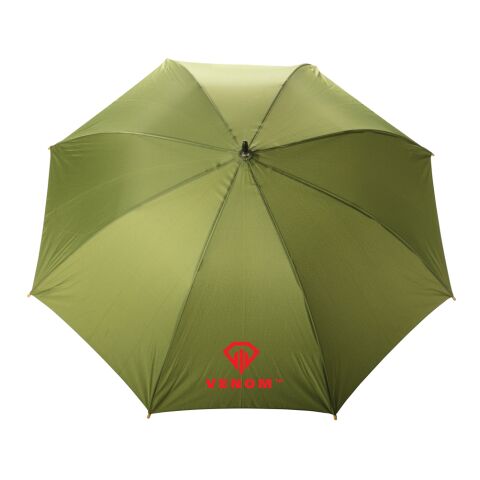Paraguas automático RPET 190T de bambú Impact AWARE ™ verde | sin montaje de publicidad | no disponible | no disponible