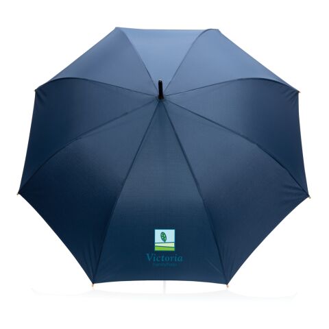 Paraguas automático RPET 190T de bambú Impact AWARE ™ azul marino | sin montaje de publicidad | no disponible | no disponible