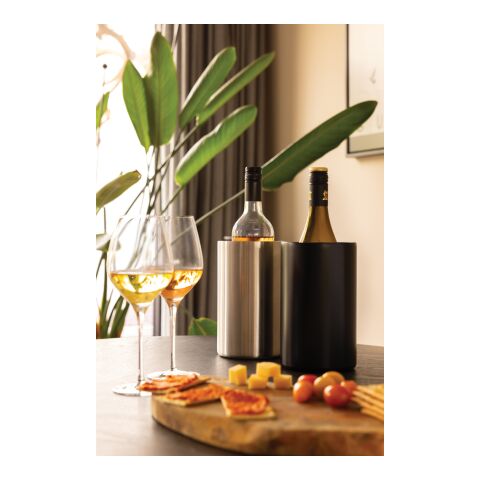 Cubo Vino de acero inoxidable reciclado certificado negro | sin montaje de publicidad | no disponible | no disponible