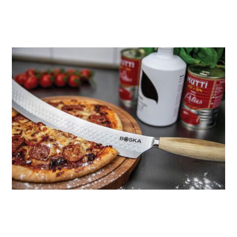 Cuchillo para pizza y queso BOSKA Oslo+Nr.4 acero-marron | sin montaje de publicidad | no disponible | no disponible