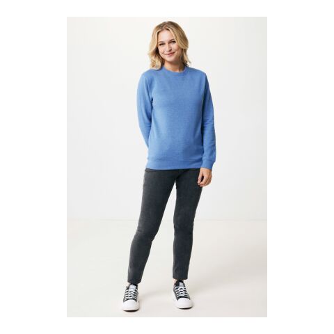 Jersey Iqoniq Denali algodón reciclado sin teñir azul jaspeado | XL | sin montaje de publicidad | no disponible | no disponible | no disponible