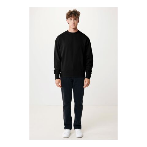 Jersey Iqoniq Kruger con cuello redondo algodón reciclado negro | XXXL | sin montaje de publicidad | no disponible | no disponible | no disponible