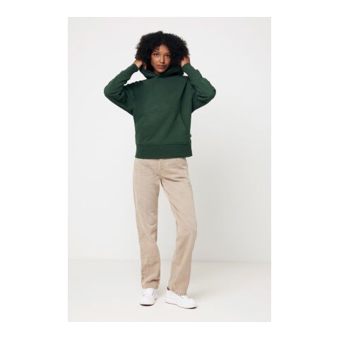 Sudadera con capucha Iqoniq Yoho algodón reciclado verde bosque | XXS | sin montaje de publicidad | no disponible | no disponible | no disponible