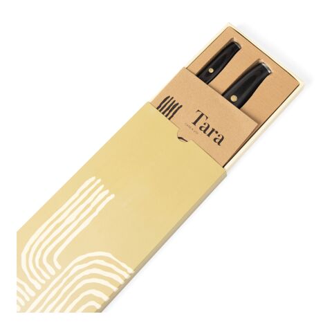 VINGA Set de chef Tara RCS de acero reciclado acero-negro | sin montaje de publicidad | no disponible | no disponible