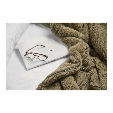 Manta VINGA Maine de doble pelo reciclada GRS verde | sin montaje de publicidad | no disponible | no disponible | no disponible