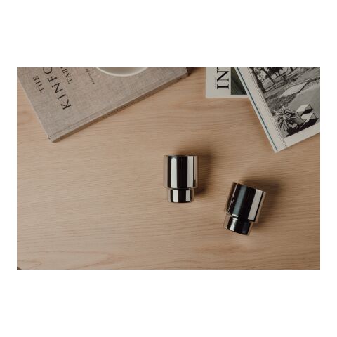 Set 2 tazas de acero inoxidable recicladas VINGA Nagano RCS reflejando | sin montaje de publicidad | no disponible | no disponible