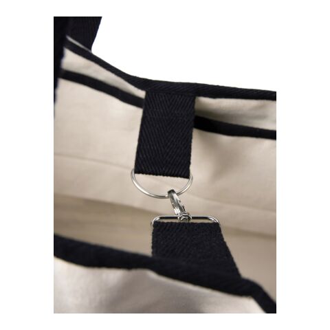 Bolsa de playa VINGA Volonne AWARE™ de lona reciclada blanquecino-negro | sin montaje de publicidad | no disponible | no disponible | no disponible