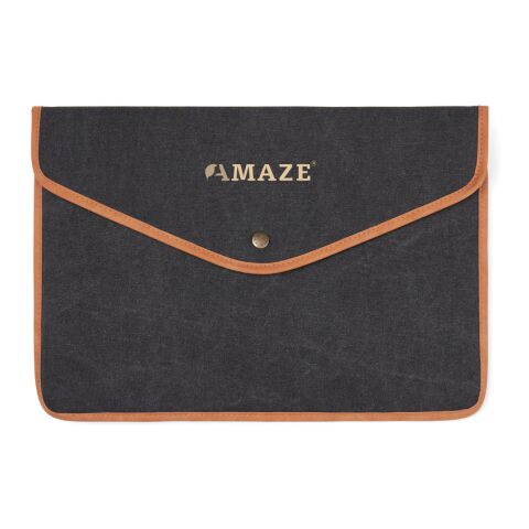 Funda para portátil 16&quot; de lona reciclada VINGA Bosler GRS negro | sin montaje de publicidad | no disponible | no disponible