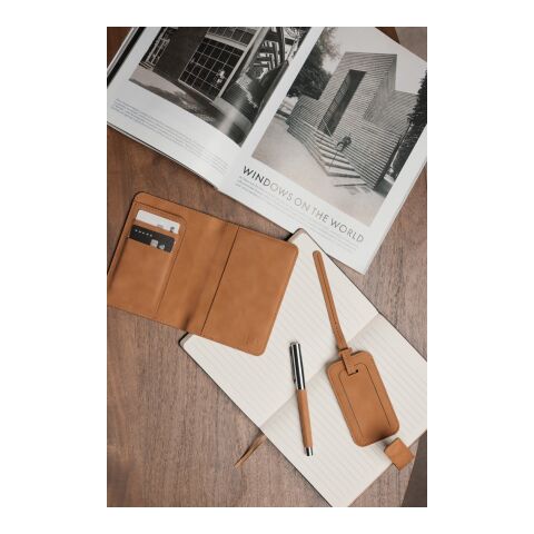 Funda para pasaporte VINGA Bosler RCS RFID marron | sin montaje de publicidad