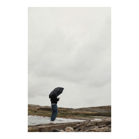 Paraguas VINGA Baltimore AWARE™ RPET de 21&quot; negro | sin montaje de publicidad | no disponible | no disponible