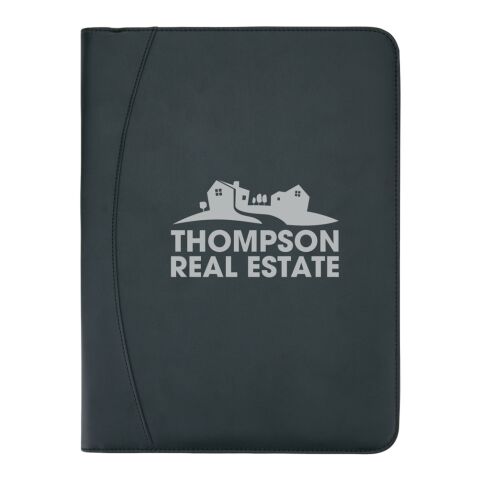 Portafolio esencial con cremallera negro | sin montaje de publicidad | no disponible | no disponible