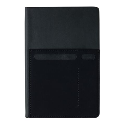 Libreta A5 Deluxe con bolsillos inteligentes negro | sin montaje de publicidad | no disponible | no disponible