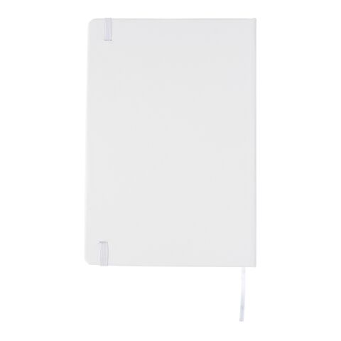 Libreta A5 básica de tapa dura blanco | sin montaje de publicidad | no disponible | no disponible